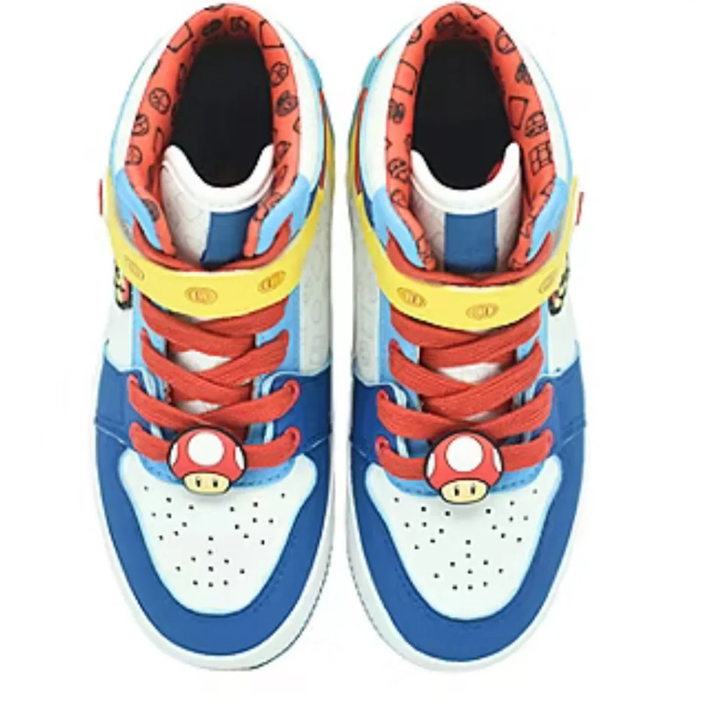 Blue and Red Super‎ Mario High-Top Sneakers